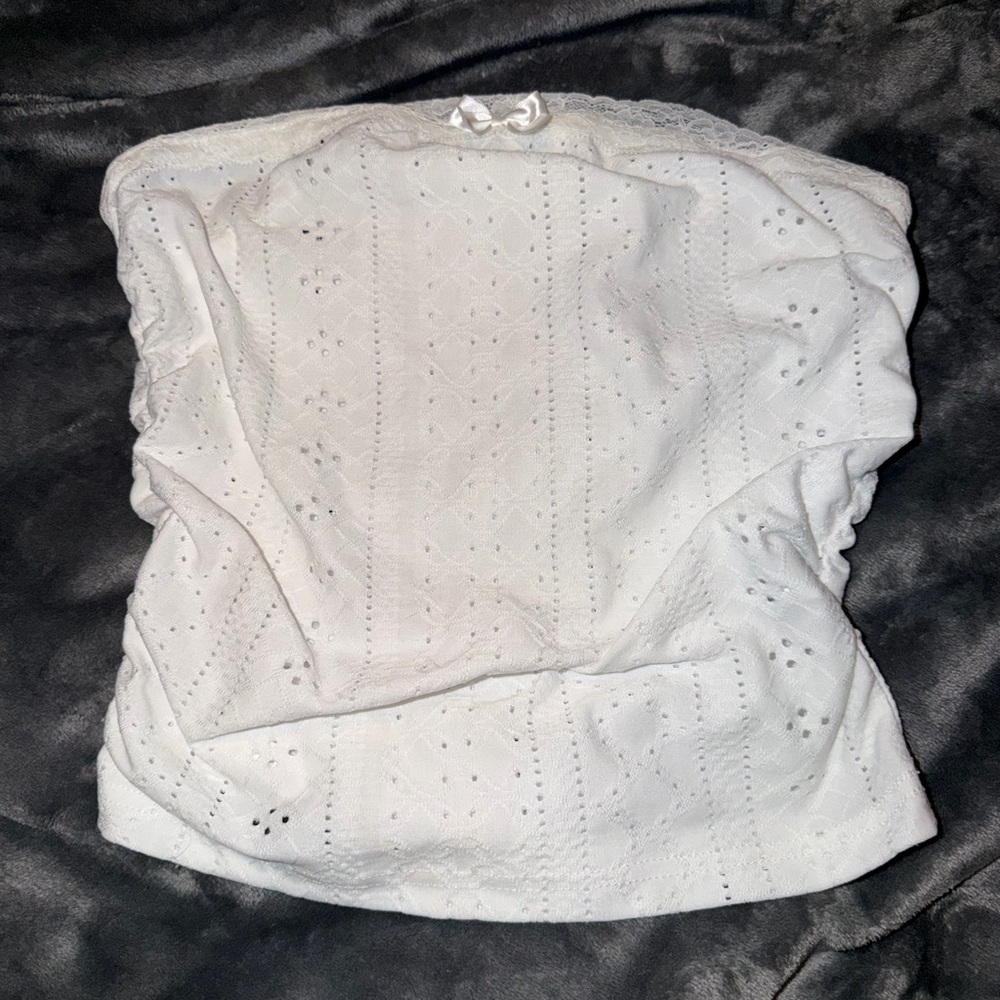 White Eyelet Women's Blouse